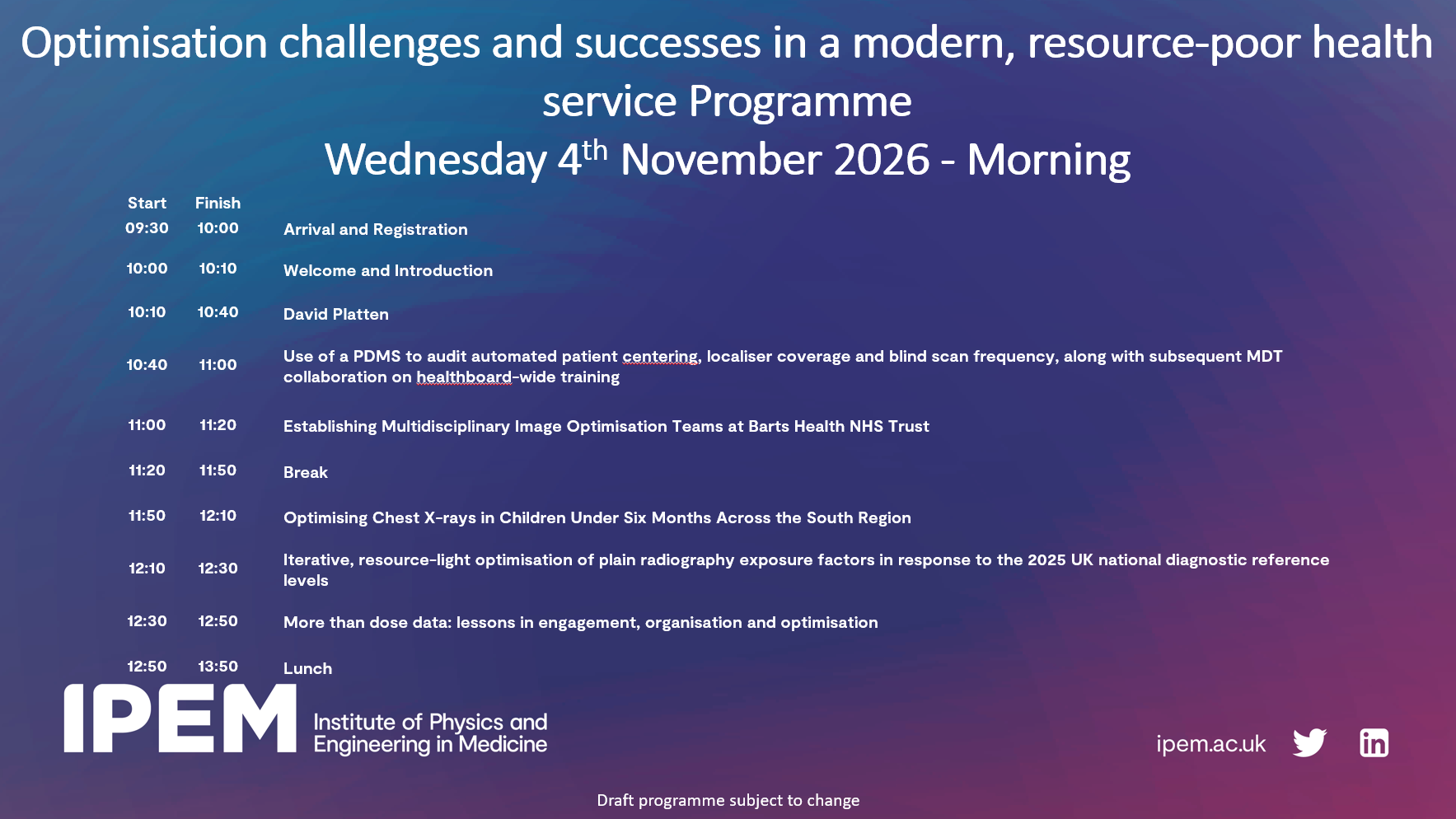Programme